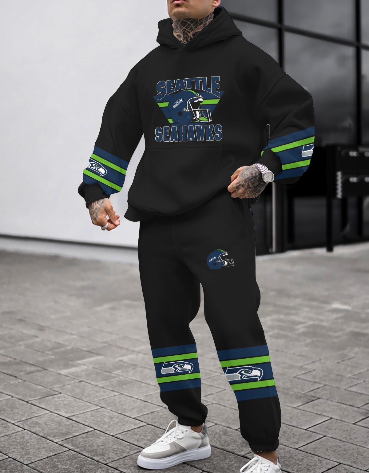 Seattle Seahawks 3D Printed Pullover Hoodie And Sweatpant 2pcs Tracksuits