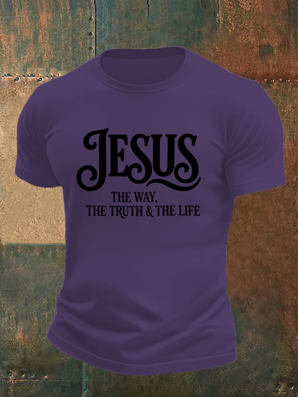 Men's JESUS THE WAY Printed T-Shirt