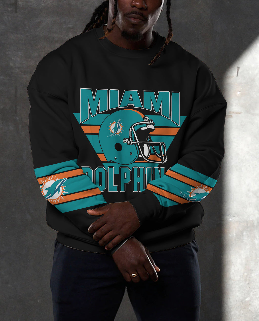 Miami Dolphins 3D Limited Edition Crew Neck sweatshirt