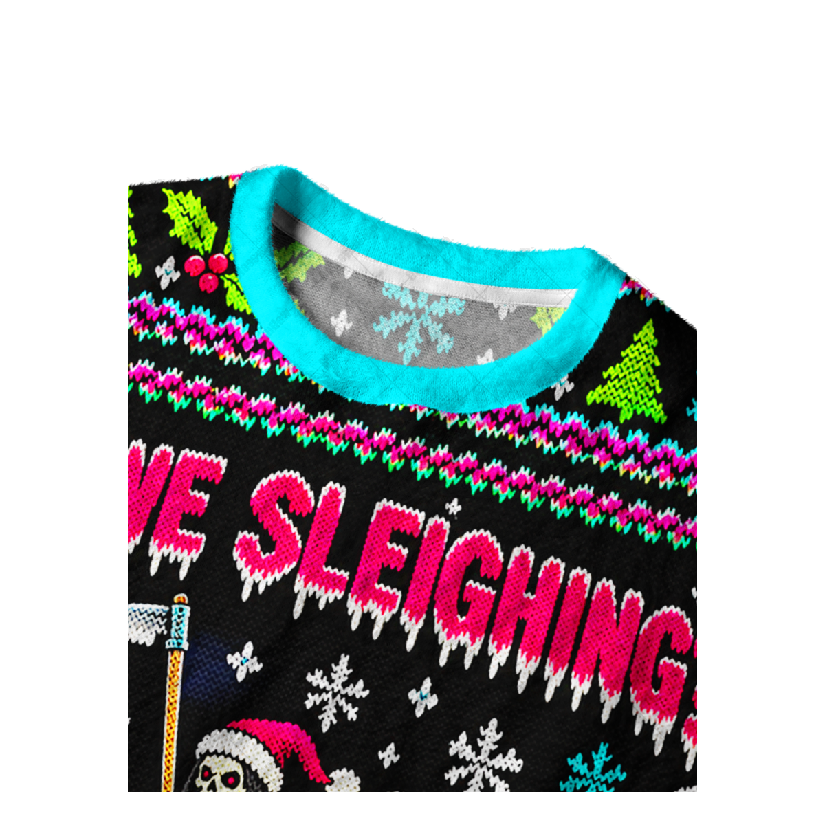 GRIM SLEIGH UGLY CHRISTMAS SWEATSHIRT — image 3