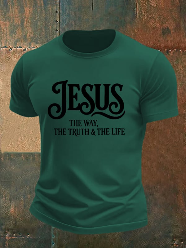 Men's JESUS THE WAY Printed T-Shirt