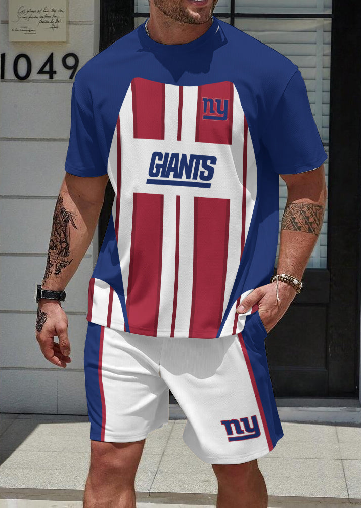 New York Giants Limited Edition Top And Shorts Two-Piece Suits