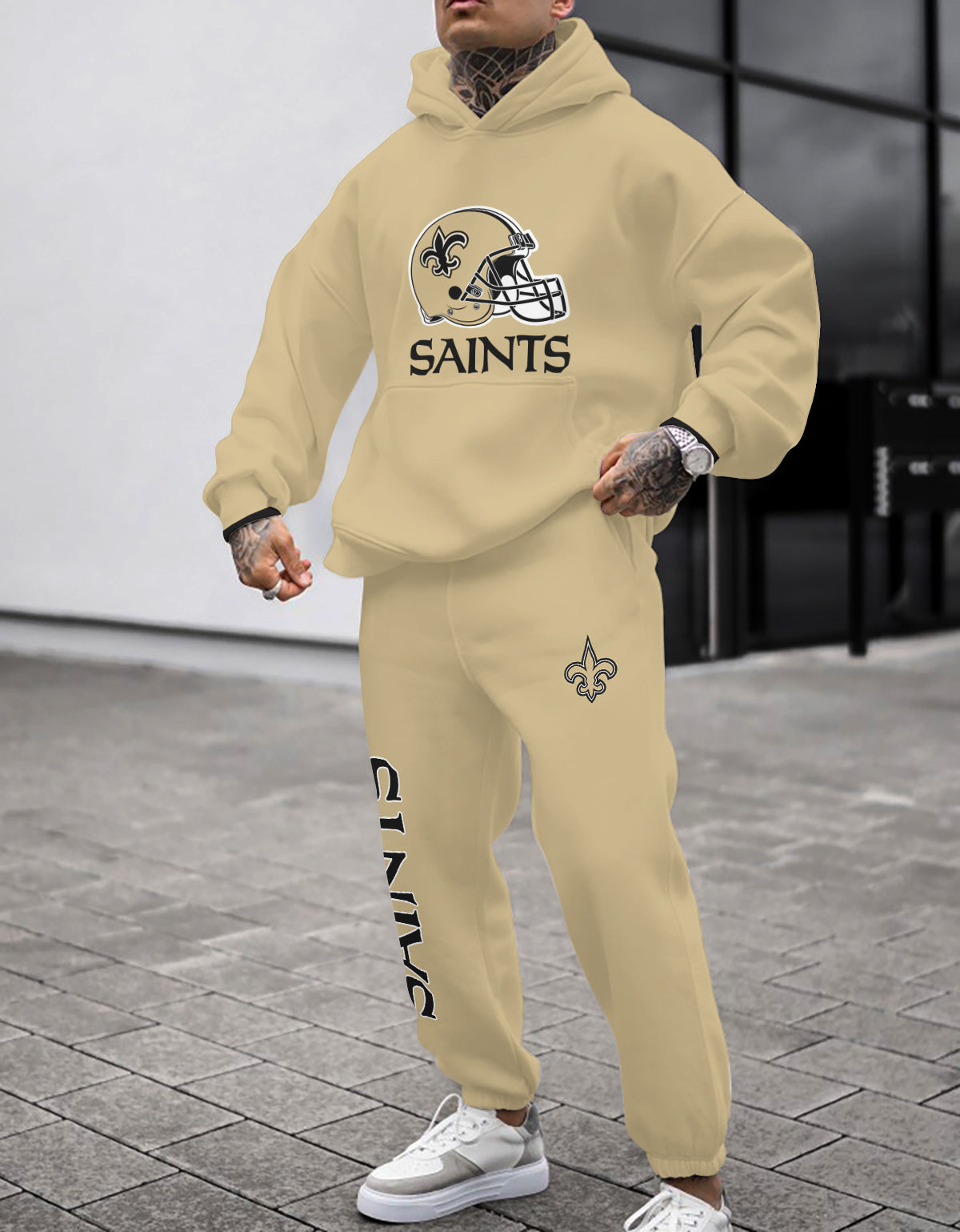 New Orleans Saints 3D Printed Pullover Hoodie And Sweatpant 2pcs Tracksuits