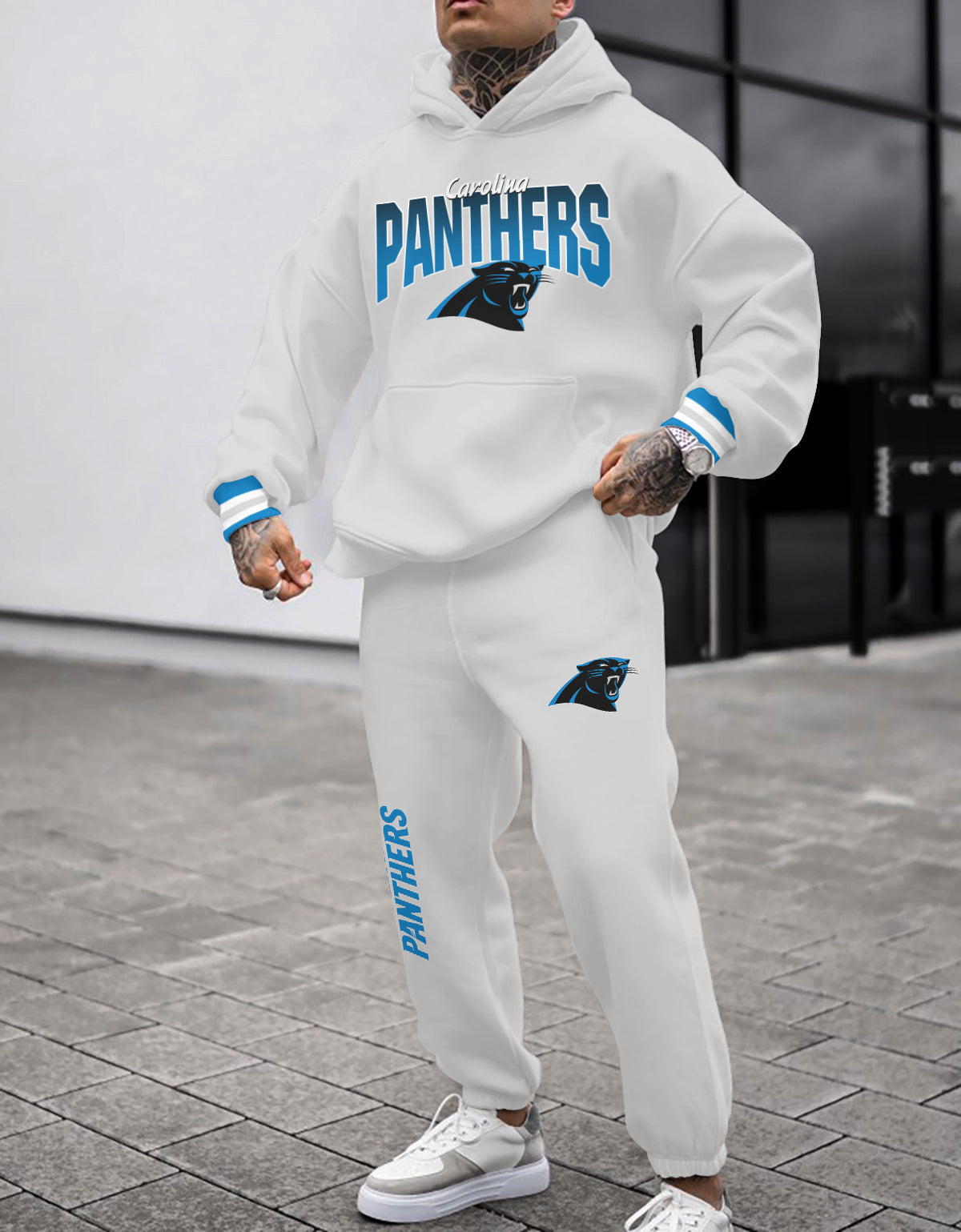 Carolina Panthers 3D Printed Pullover Hoodie And Sweatpant 2pcs Tracksuits