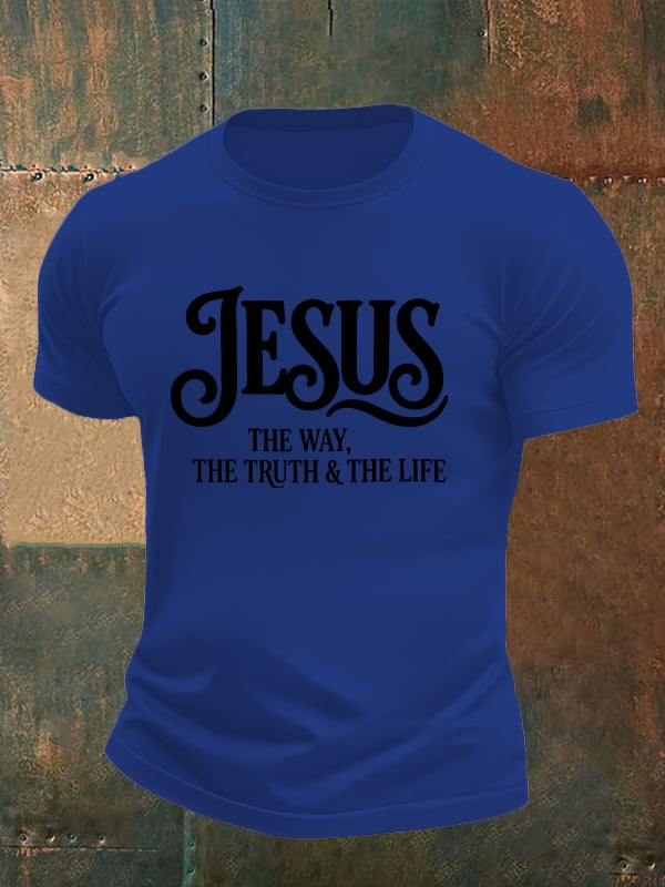 Men's JESUS THE WAY Printed T-Shirt