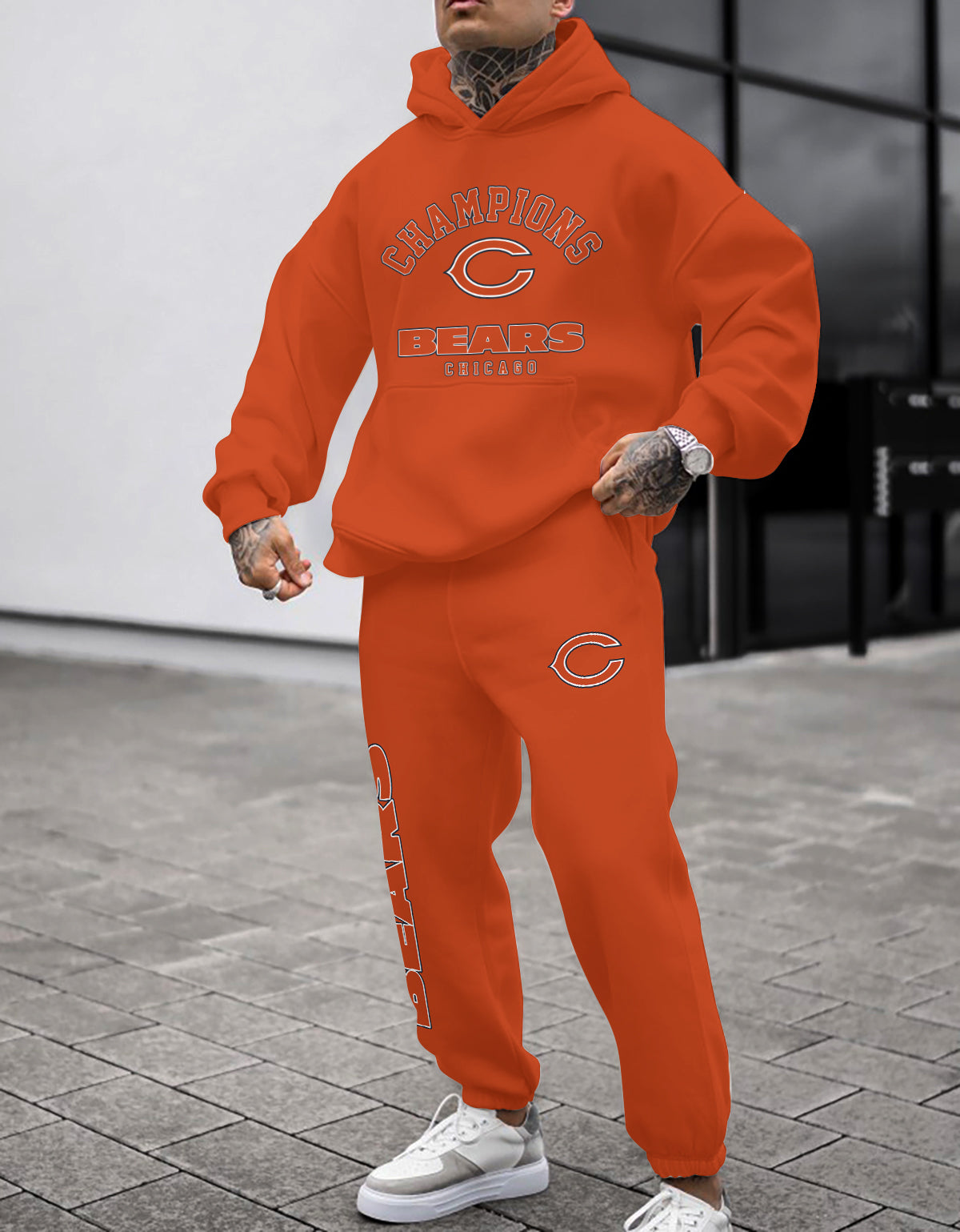 Chicago Bears 3D Printed Pullover Hoodie And Sweatpant 2pcs Tracksuits