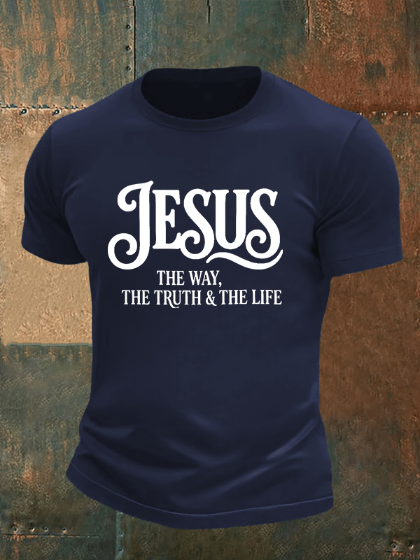 Men's JESUS THE WAY Printed T-Shirt