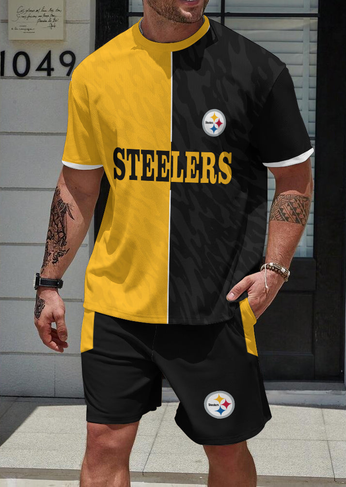 Pittsburgh Steelers Limited Edition Top And Shorts Two-Piece Suits