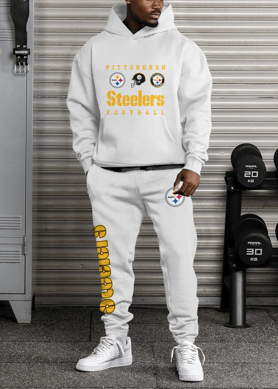Pittsburgh Steelers 3D Printed Pullover Hoodie And Sweatpant 2pcs Tracksuits
