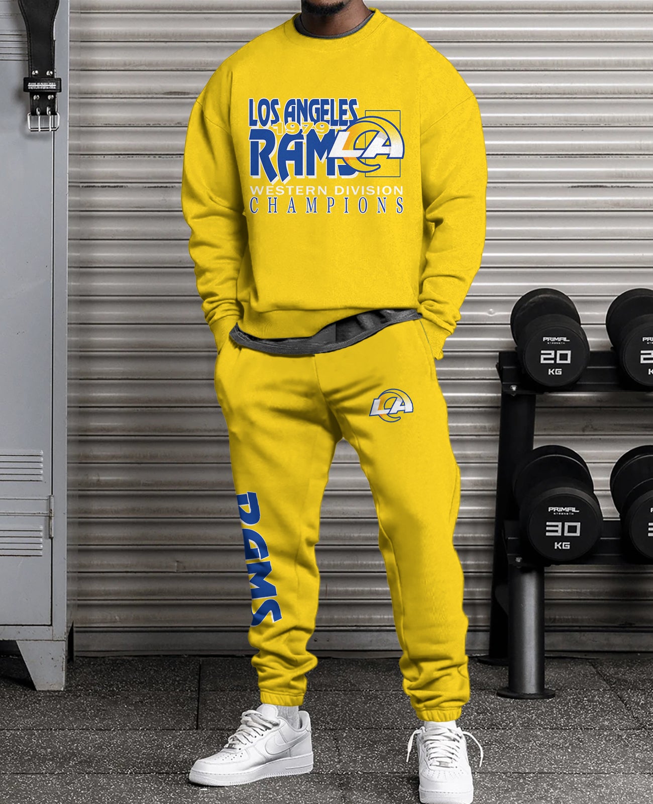 Los Angeles Rams  3D sweatsuit and sweatpants 2 piece outfits