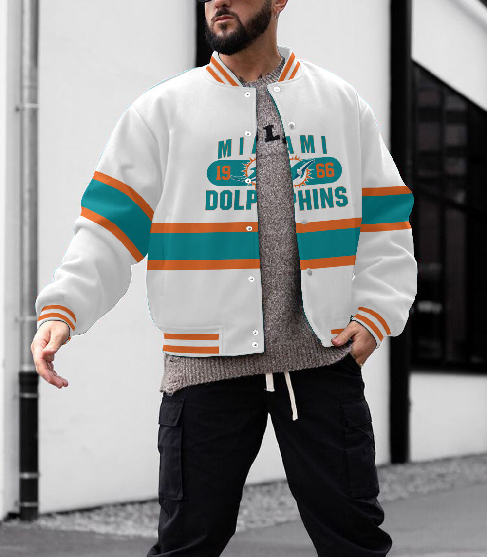 Miami Dolphins  Men's Limited Edition Full-Snap Casual Jacket