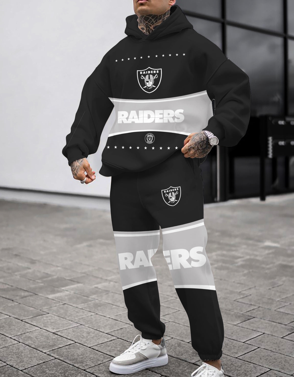 Las Vegas Raiders 3D Printed Pullover Hoodie And Sweatpant 2pcs Tracksuits