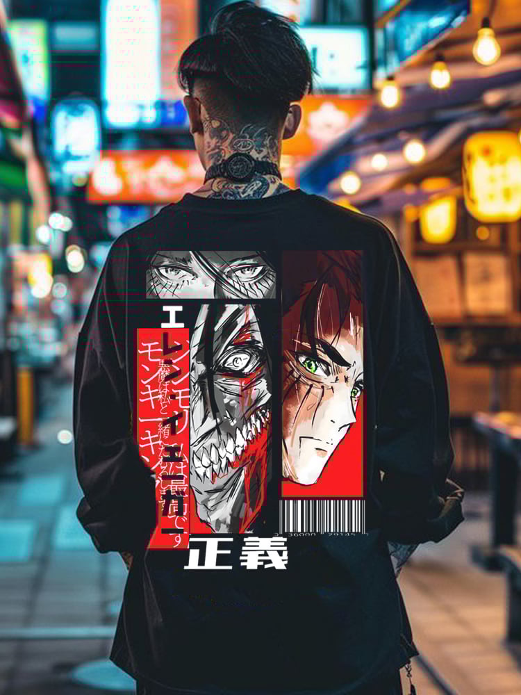 Men's Printed Crew Neck Sweatshirt