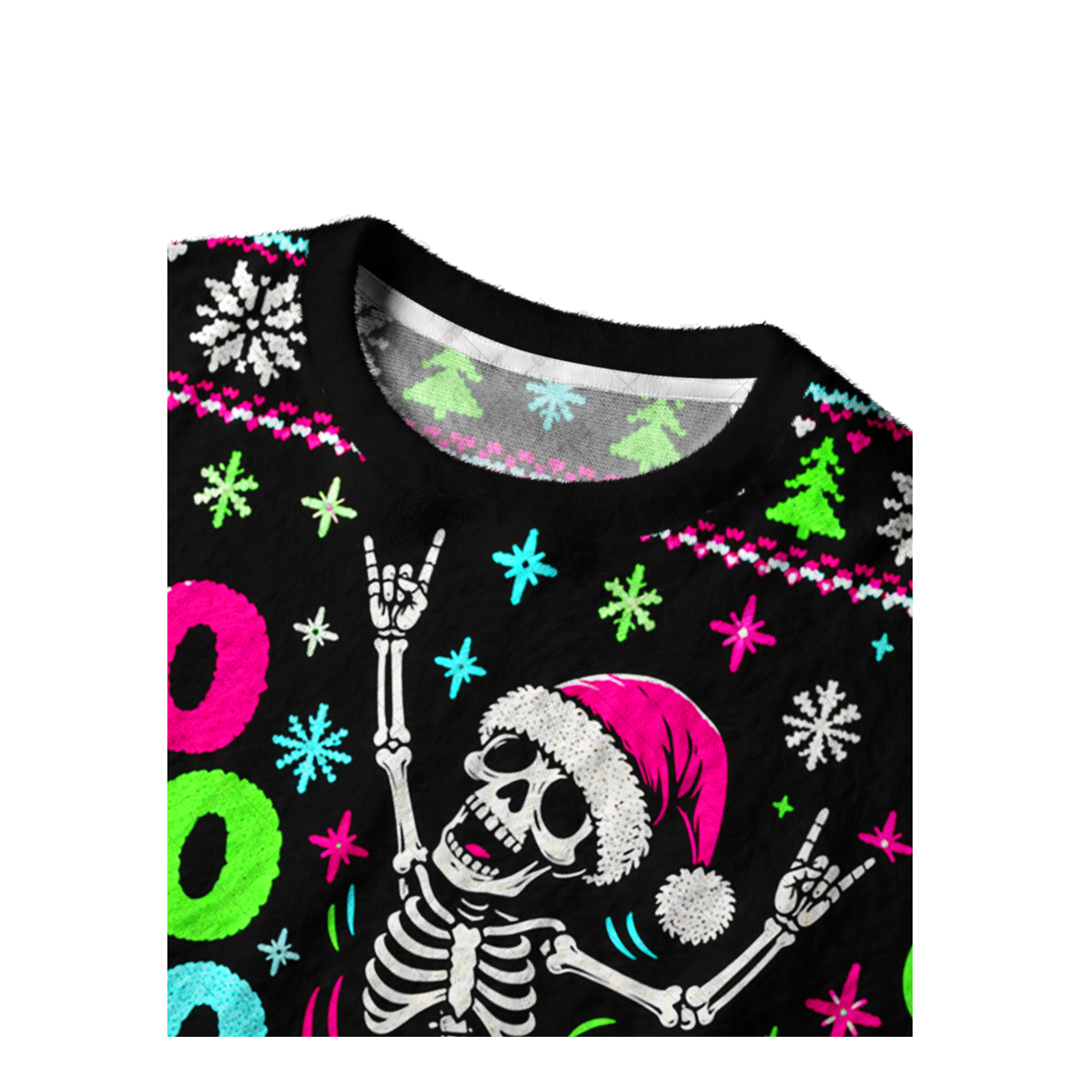 SKULL HOLIDAY UGLY CHRISTMAS SWEATSHIRT — image 3