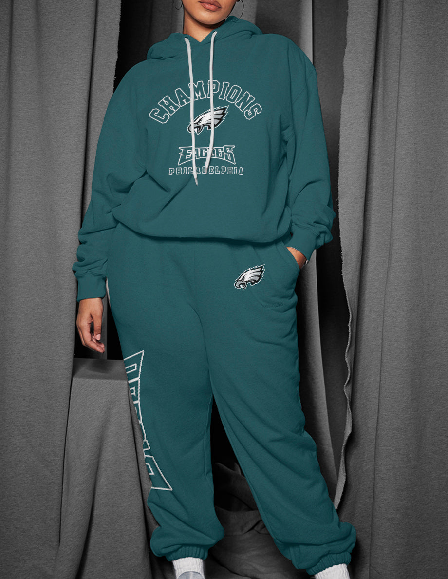Philadelphia Eagles 3D Printed Pullover Hoodie And Sweatpant 2pcs Tracksuits