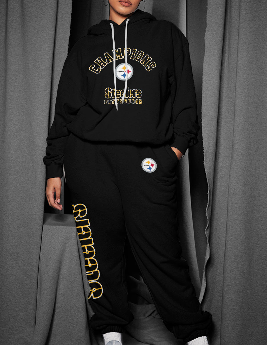 Pittsburgh Steelers 3D Printed Pullover Hoodie And Sweatpant 2pcs Tracksuits