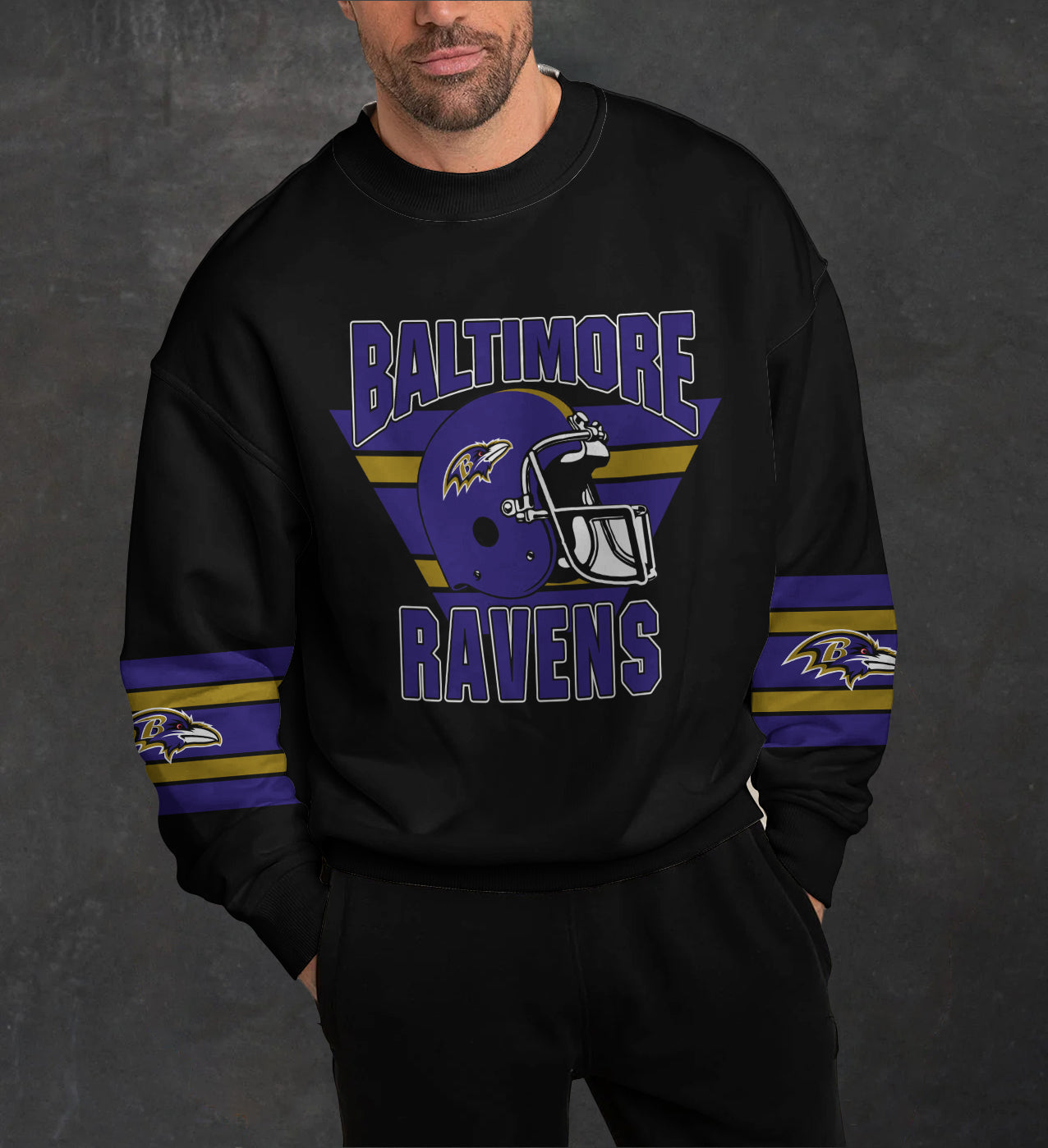 Baltimore Ravens 3D Limited Edition Crew Neck sweatshirt