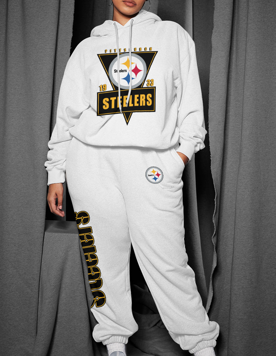 Pittsburgh Steelers 3D Printed Pullover Hoodie And Sweatpant 2pcs Tracksuits