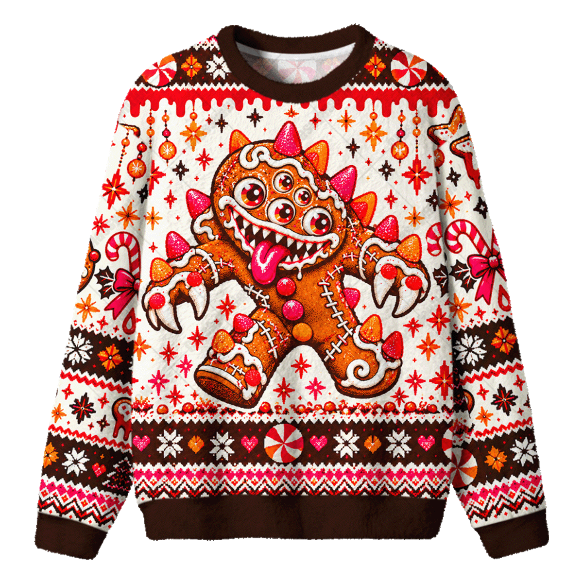 GINGER MONSTER UGLY CHRISTMAS SWEATSHIRT — image 1