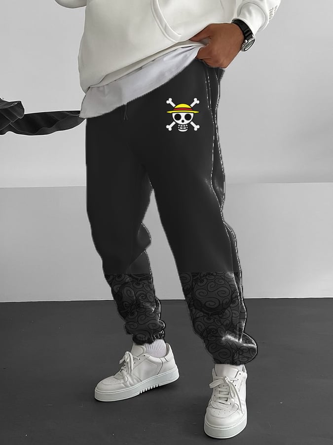 Men's Fashion Comic Print Casual Pants