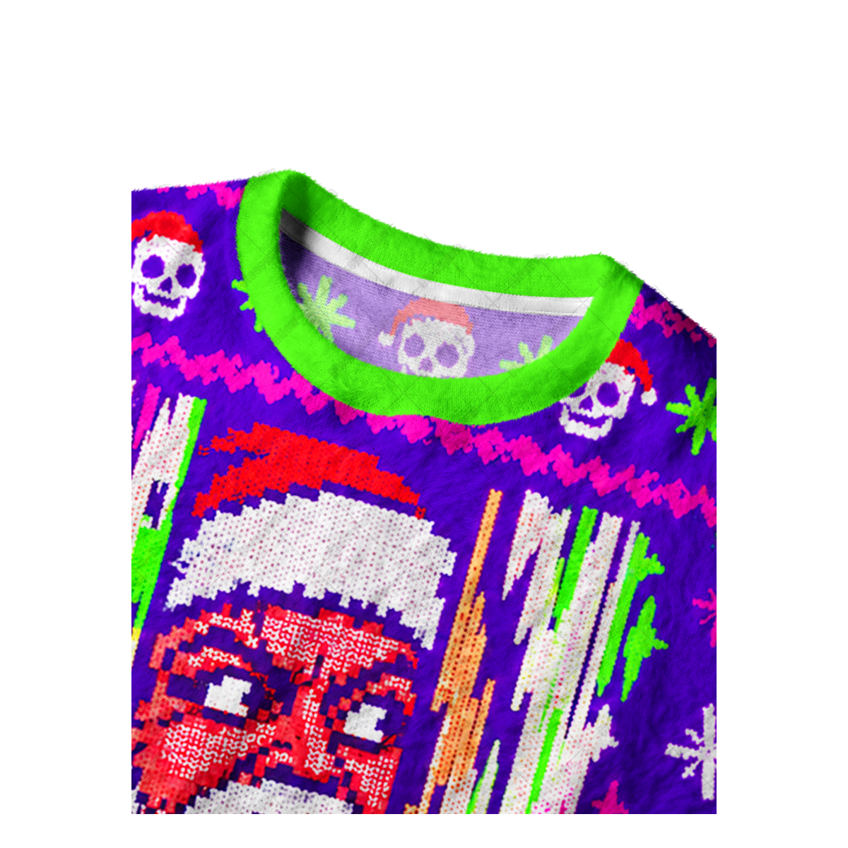 CRAZY SANTA UGLY CHRISTMAS SWEATSHIRT — image 3