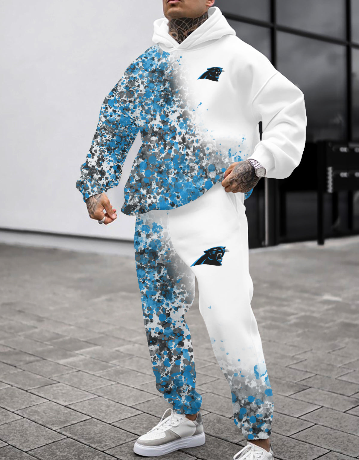 Carolina Panthers 3D Printed Pullover Hoodie And Sweatpant 2pcs Tracksuits