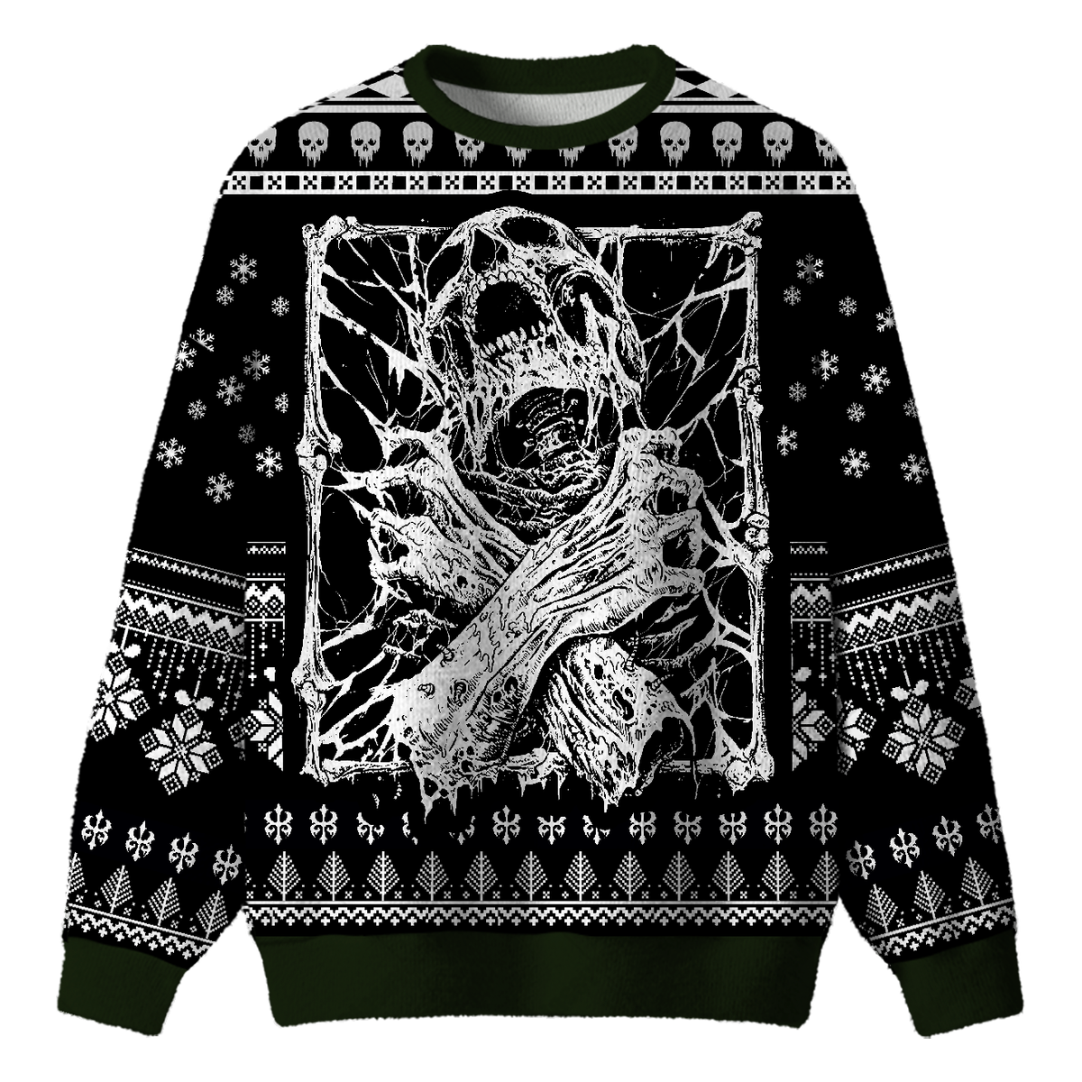 SCREAMING SPIRIT UGLY CHRISTMAS SWEATSHIRT — image 1