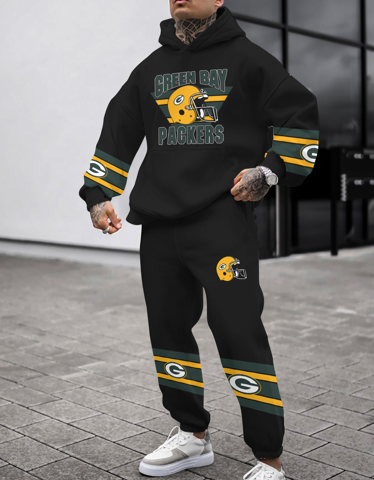 Green Bay Packers 3D Printed Pullover Hoodie And Sweatpant 2pcs Tracksuits