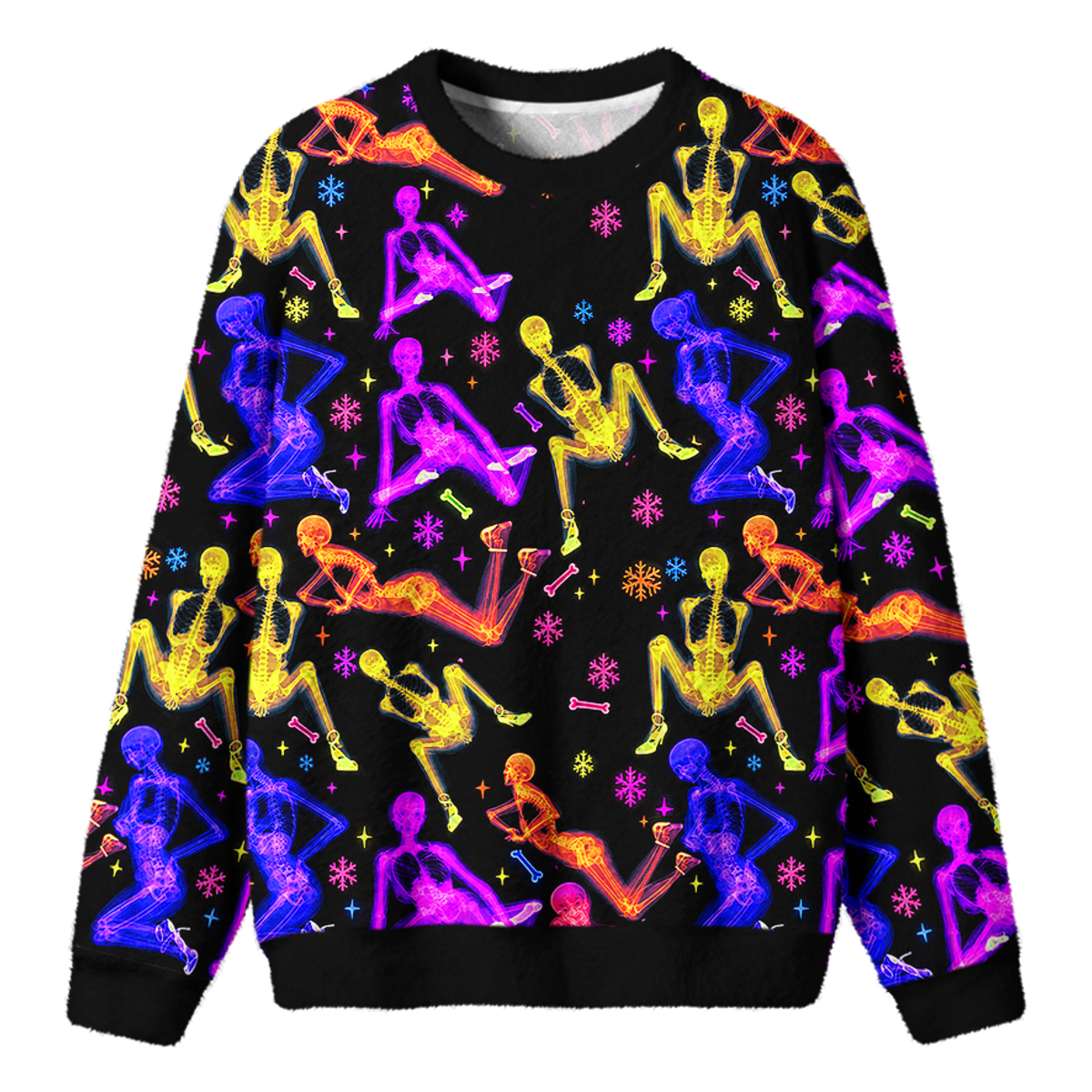 GLOW SKELETON KNIT SWEATSHIRT — image 1