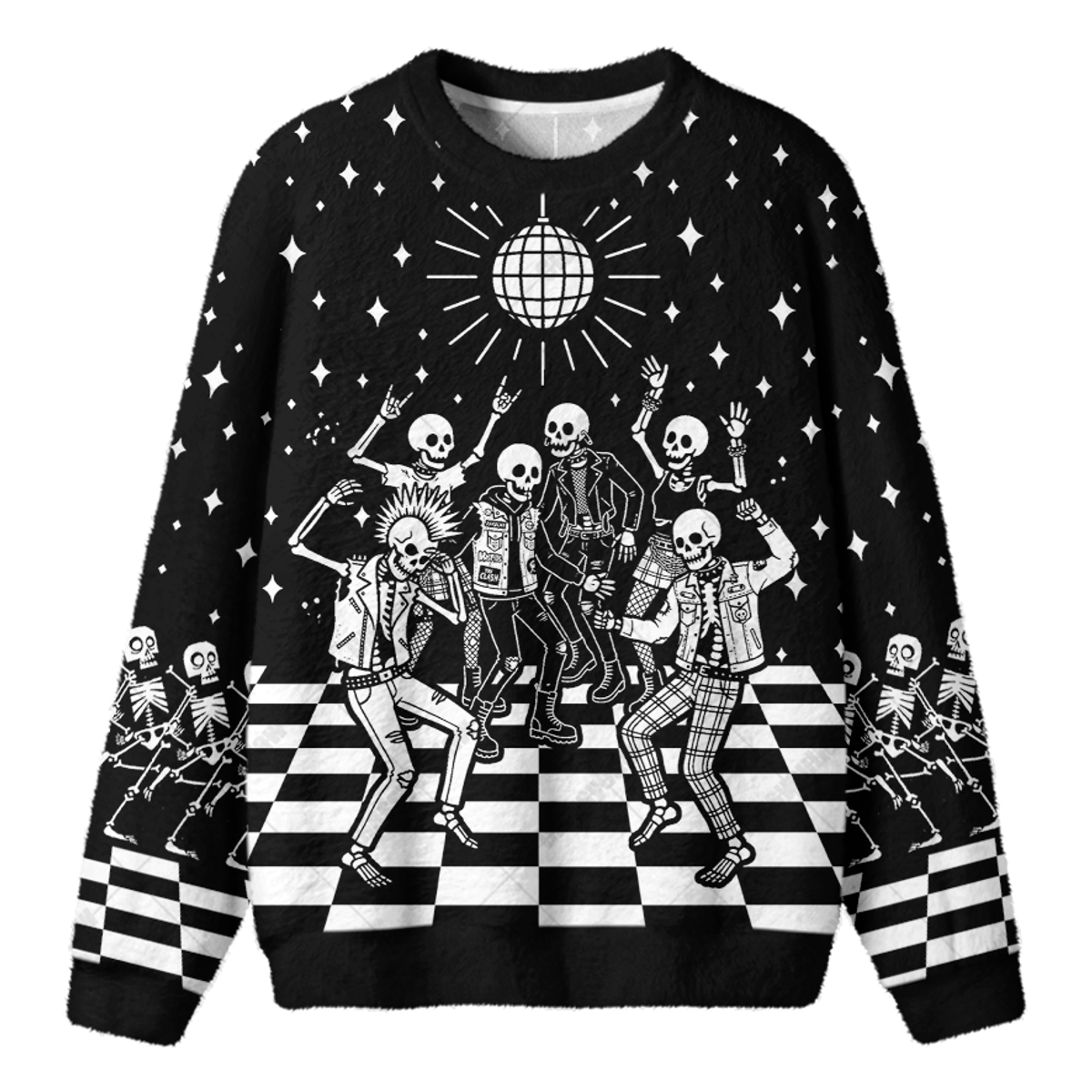 DISCO SKELETON KNIT SWEATSHIRT — image 1