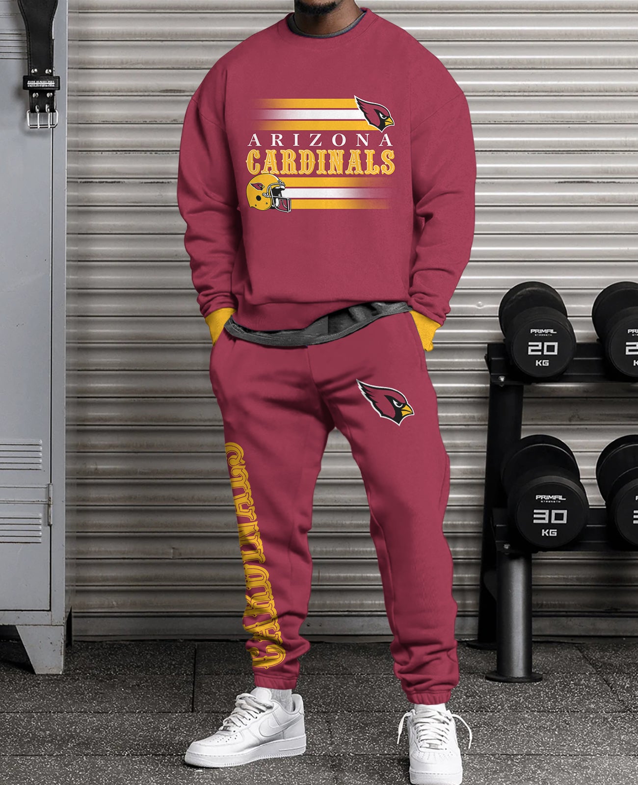Arizona Cardinals   3D sweatsuit and sweatpants 2 piece outfits