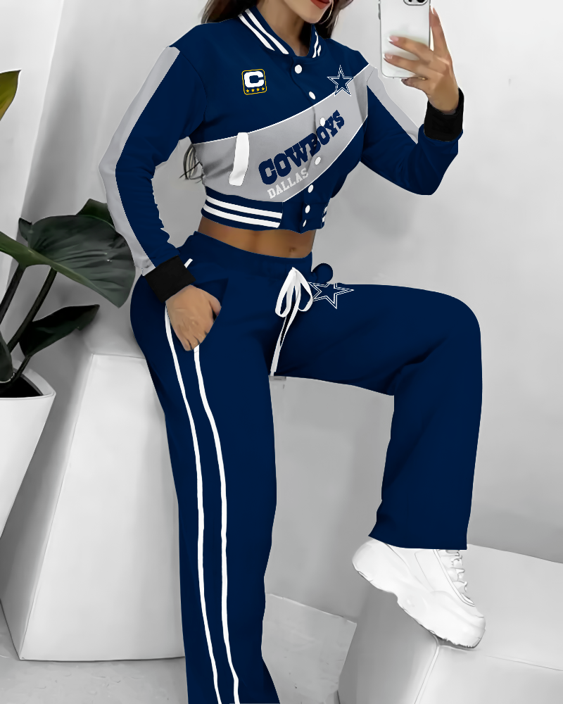 Dallas Cowboys  3D Printed Varsity Jacket Set