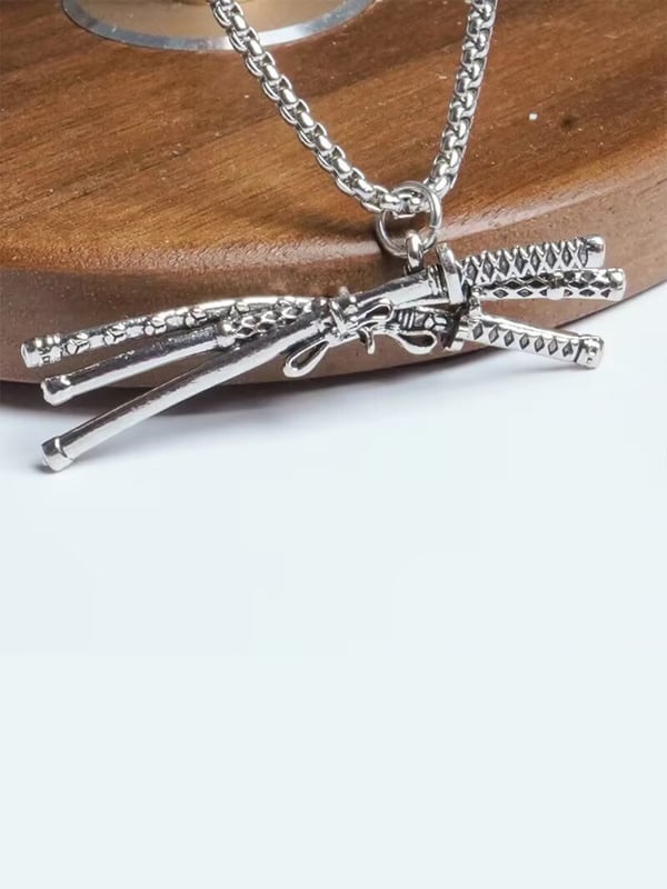 Fashion three swords jewelry brooch