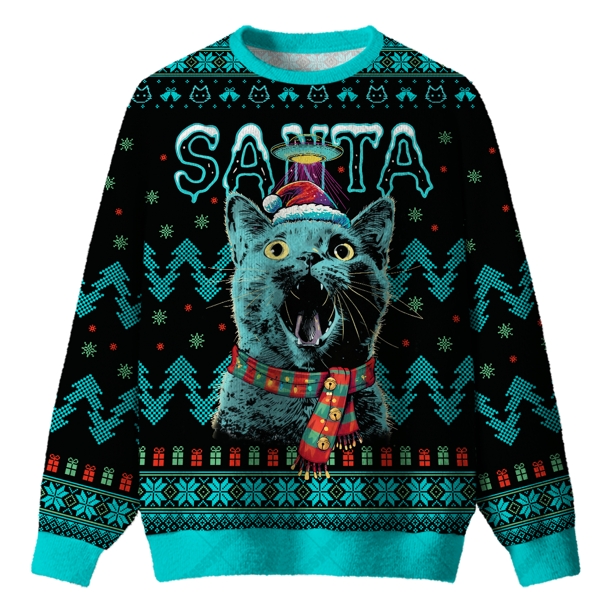 MEOWFO UGLY CHRISTMAS SWEATSHIRT — image 1