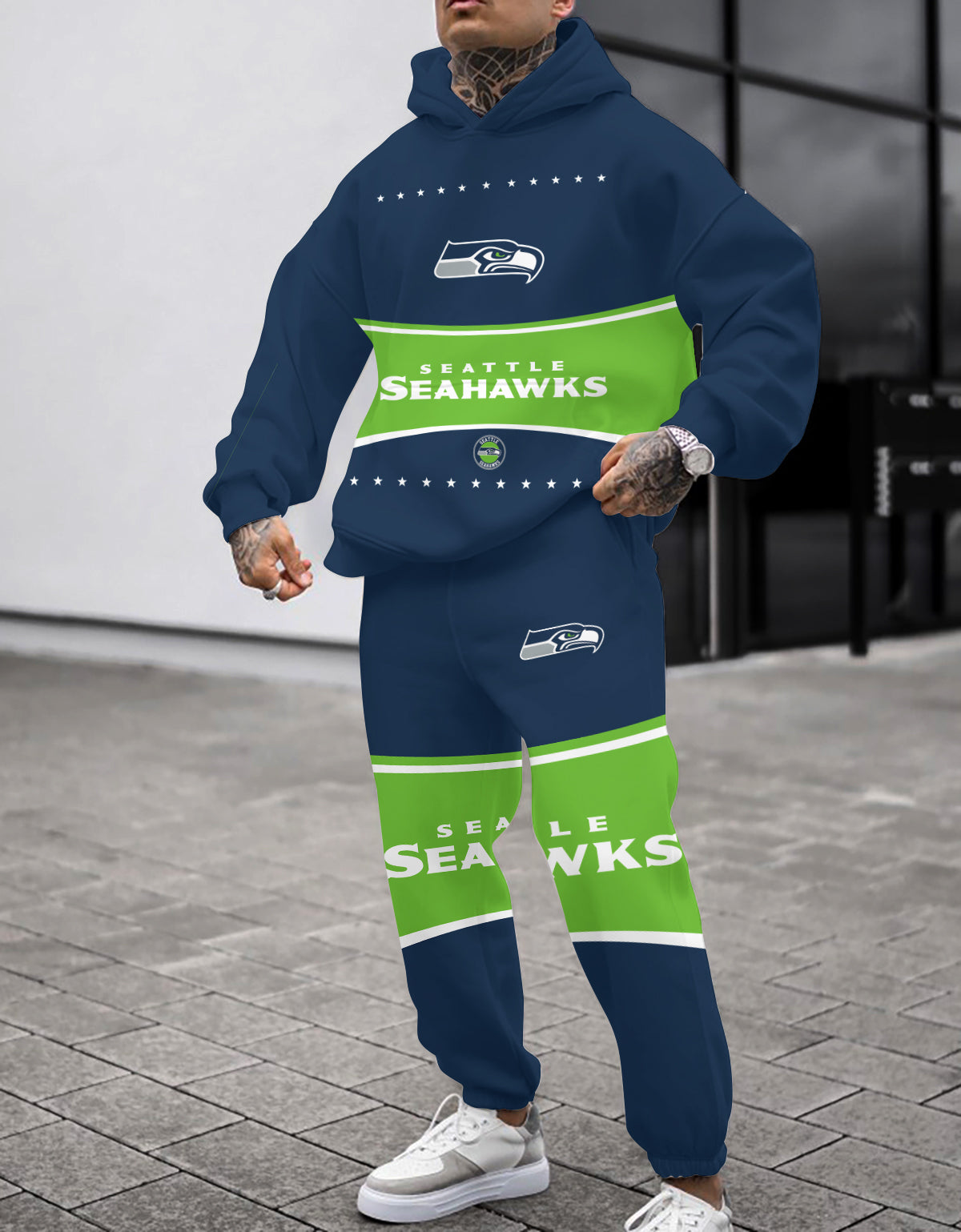 Seattle Seahawks 3D Printed Pullover Hoodie And Sweatpant 2pcs Tracksuits