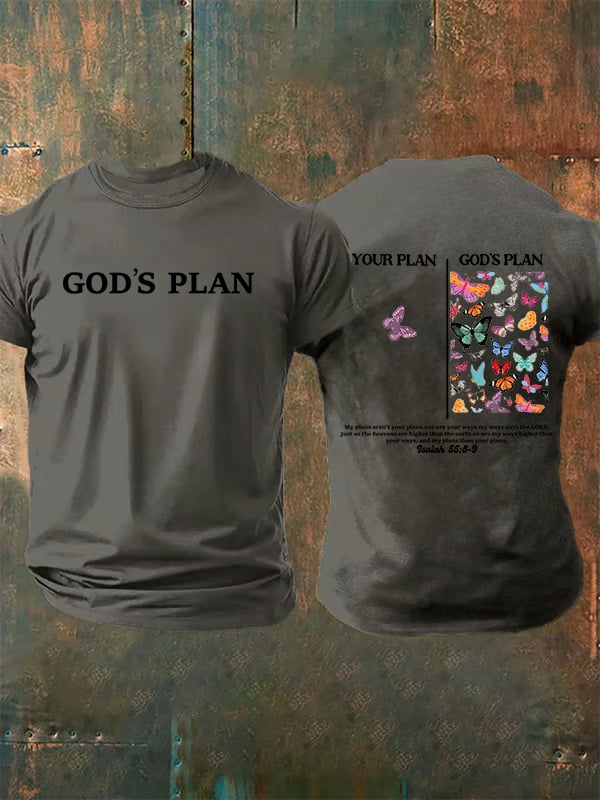 Men's your-plan-and-god's-plan Print T-Shirt