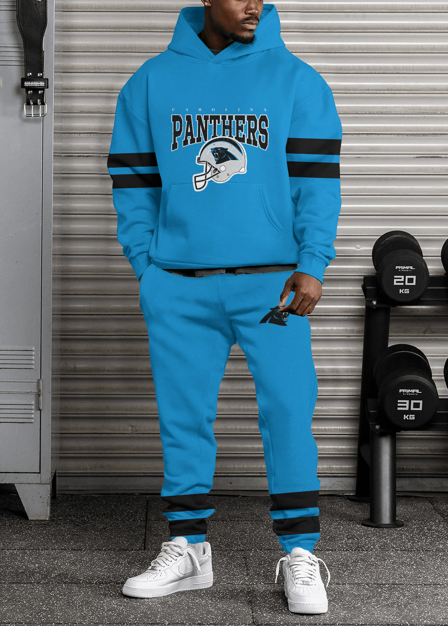 Carolina Panthers 3D Printed Pullover Hoodie And Sweatpant 2pcs Tracksuits