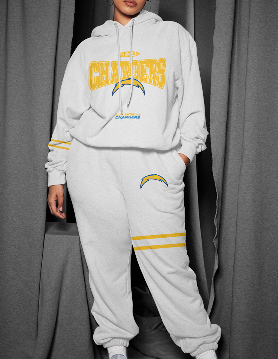 Los Angeles Chargers 3D Printed Pullover Hoodie And Sweatpant 2pcs Tracksuits