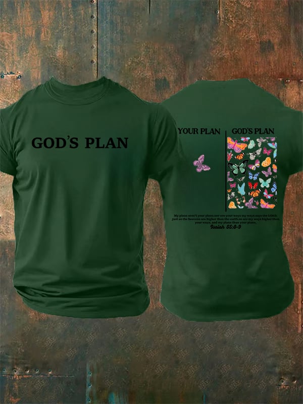 Men's your-plan-and-god's-plan Print T-Shirt