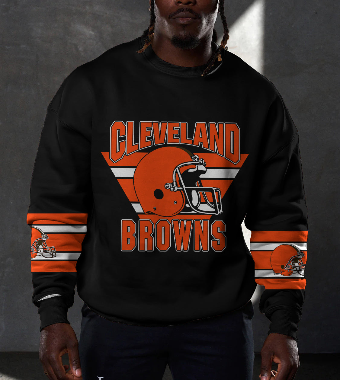 Cleveland Browns 3D Limited Edition Crew Neck sweatshirt