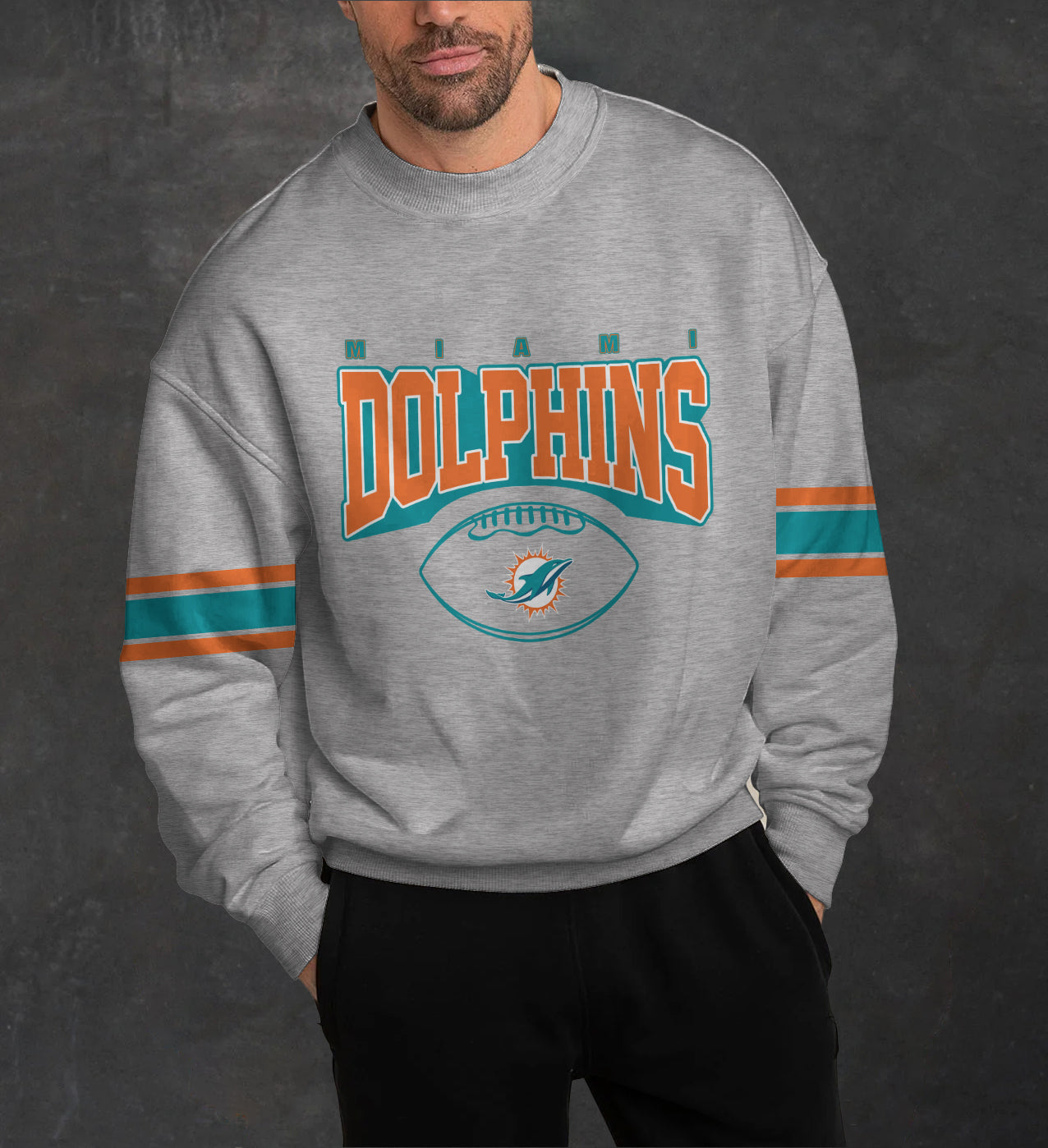 Miami Dolphins 3D Limited Edition Crew Neck sweatshirt