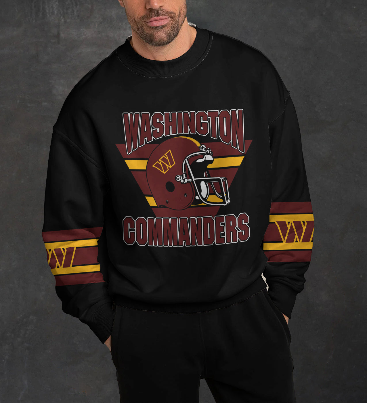 Washington Commanders 3D Limited Edition Crew Neck sweatshirt