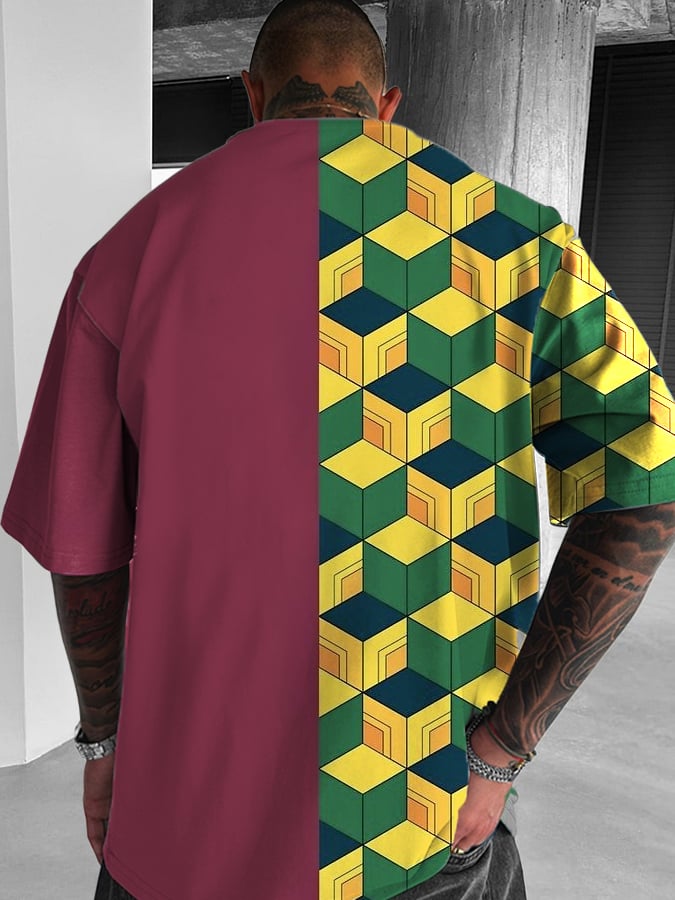 Men's Oversized Bleach Short Sleeve T-Shirt