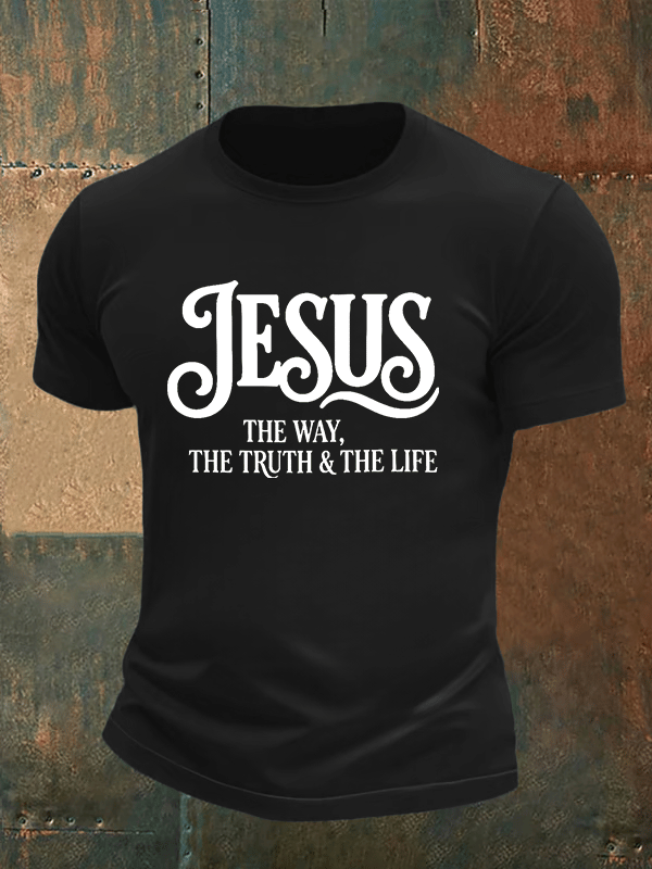 Men's JESUS THE WAY Printed T-Shirt