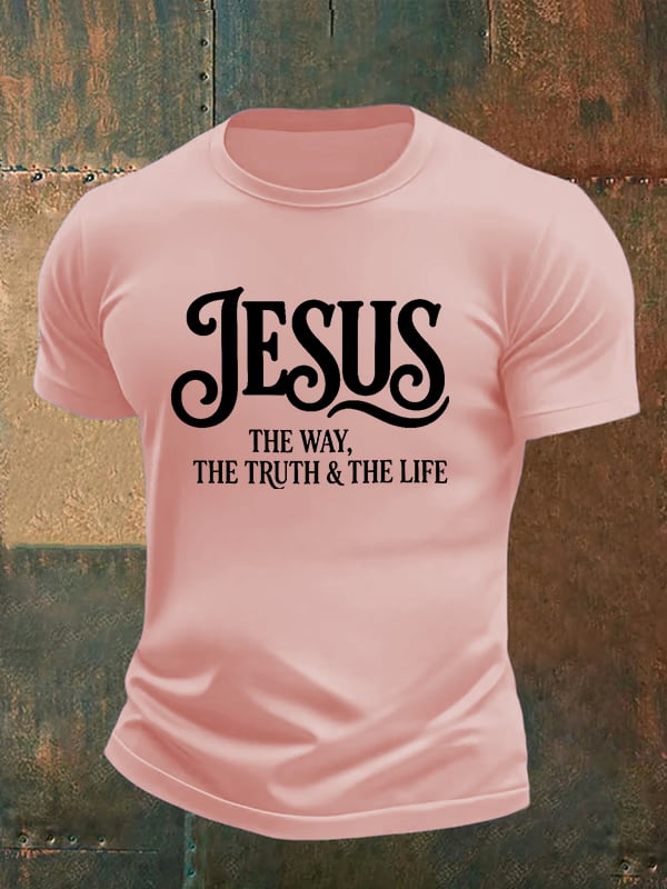 Men's JESUS THE WAY Printed T-Shirt