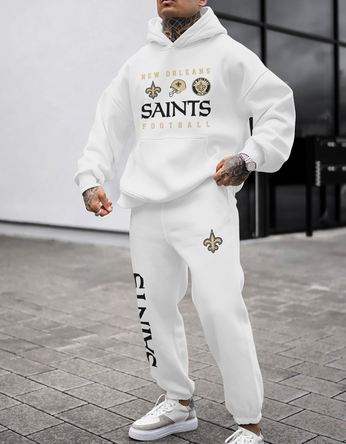 New Orleans Saints 3D Printed Pullover Hoodie And Sweatpant 2pcs Tracksuits