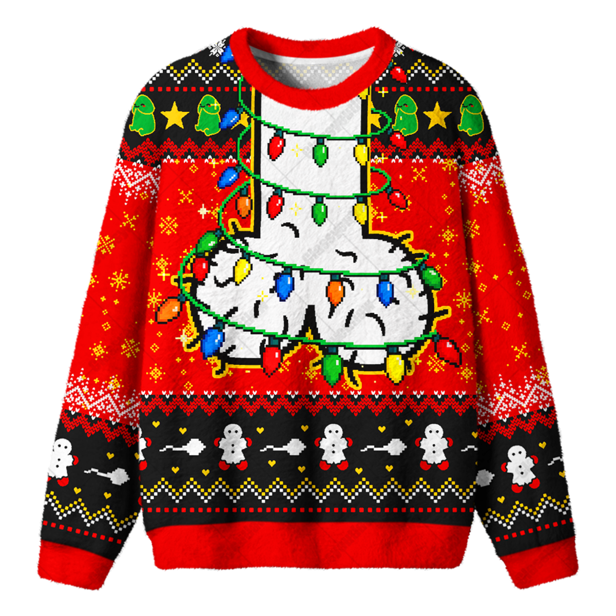 NAUGHTY NOEL UGLY CHRISTMAS SWEATSHIRT — image 1
