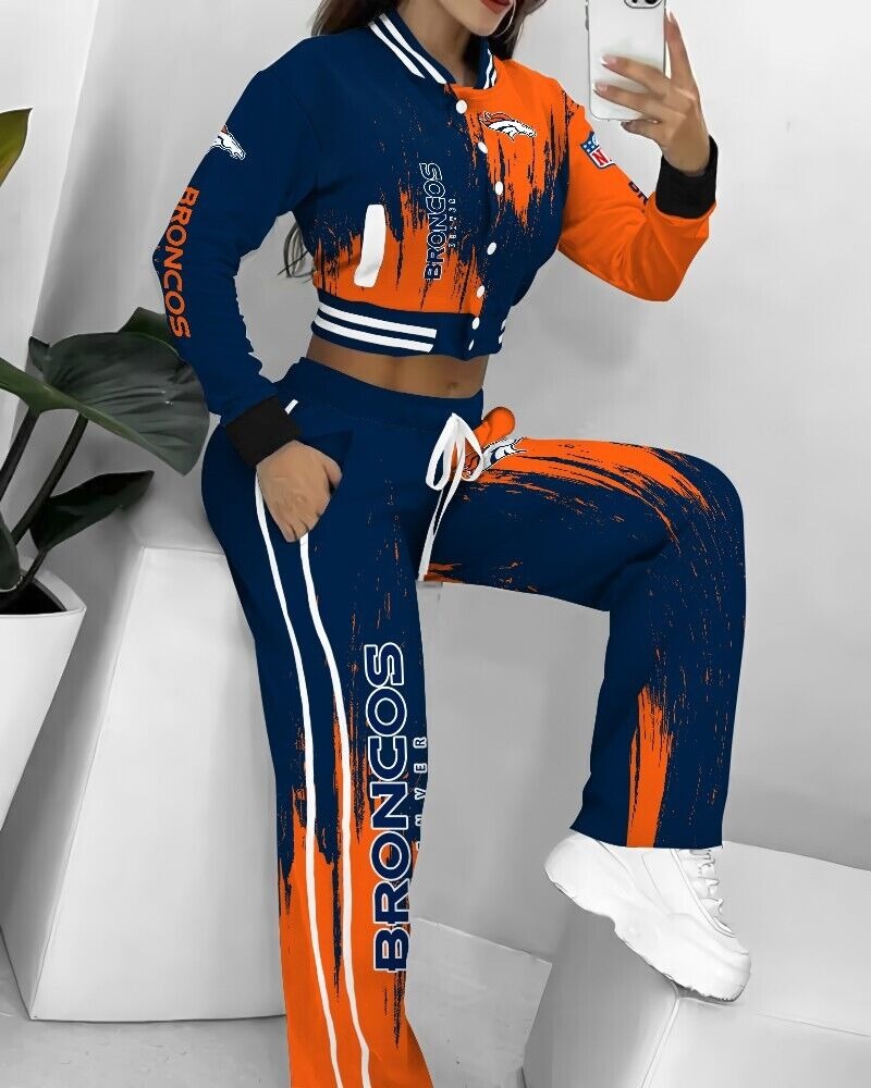 Denver Broncos  3D Printed Varsity Jacket Set