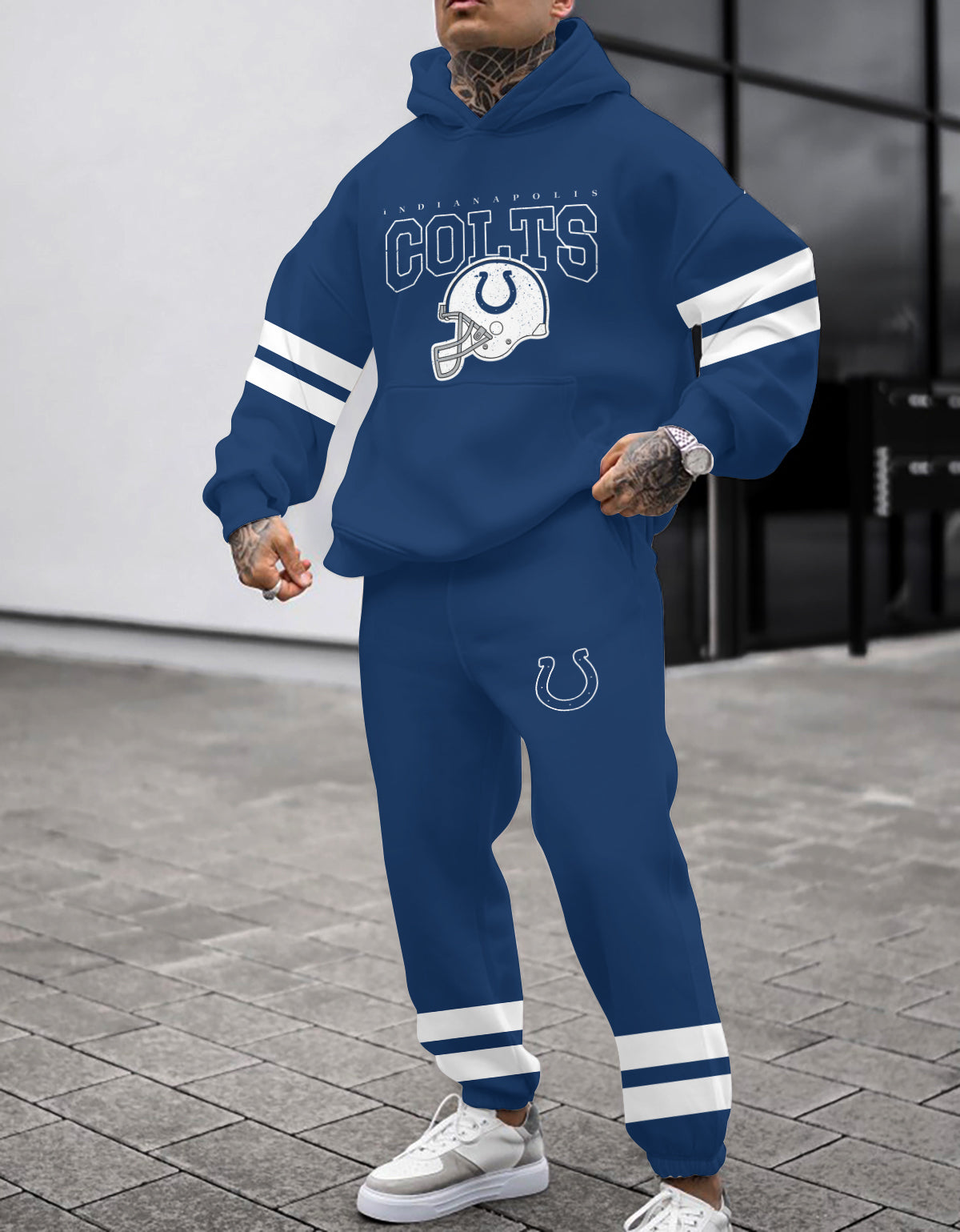 Indianapolis Colts 3D Printed Pullover Hoodie And Sweatpant 2pcs Tracksuits
