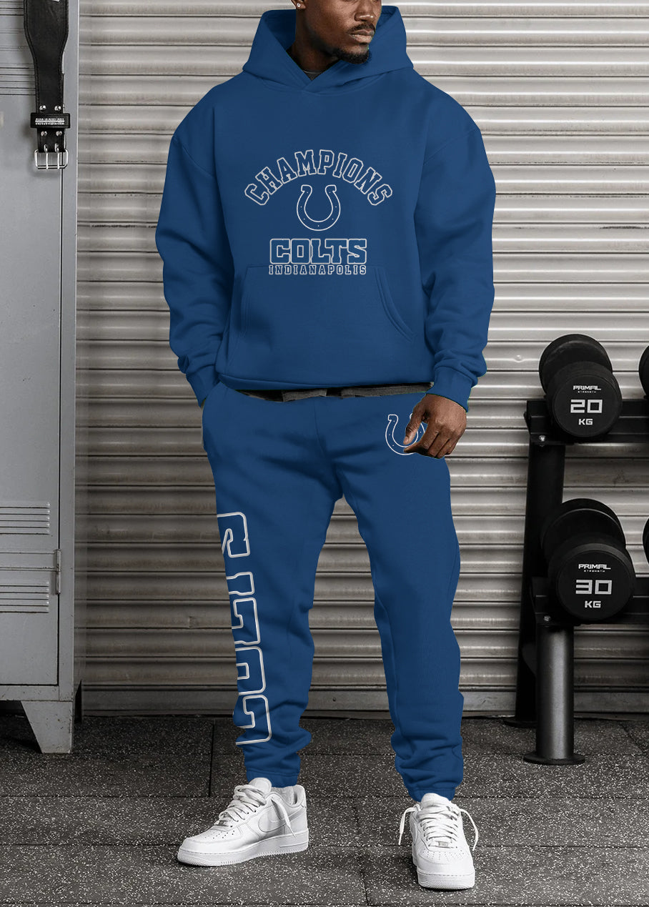Indianapolis Colts 3D Printed Pullover Hoodie And Sweatpant 2pcs Tracksuits